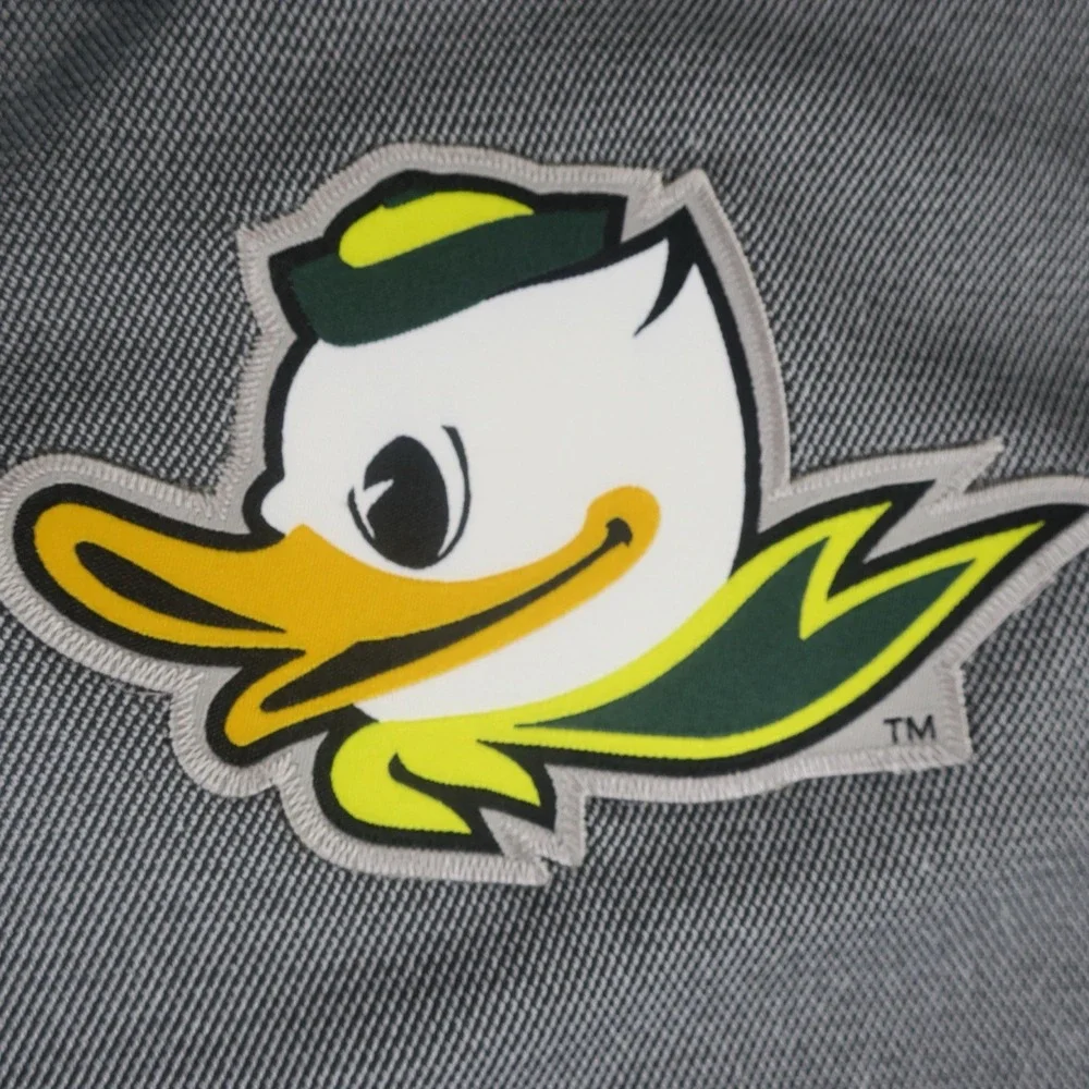 Nike Dri‎ Fit Oregon Ducks Polo Shirt Mens Small Gray Green